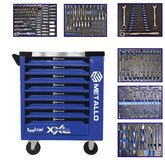 Metallo ToolCar Werkstattwagen | 6 volle Schubladen | Seitlicher Stauraum