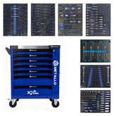 Metallo ToolCar Werkstattwagen | 7 volle Schubladen | Seitlicher Stauraum