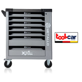 Metallo ToolCar Werkstattwagen | 6 volle Schubladen | Seitlicher Stauraum