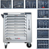 Metallo ToolCar Werkstattwagen | 8 volle Schubladen | Seitlicher Stauraum