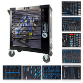 F-Tools ToolCar Werkstattwagen | 8 volle Schubladen | Seitlicher Stauraum