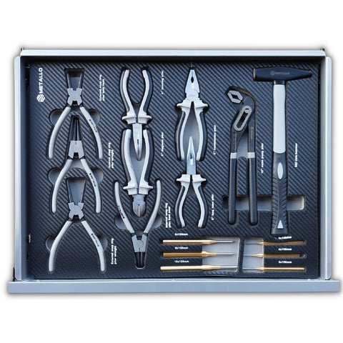 Metallo ToolCar Werkstattwagen | 8 volle Schubladen | Seitlicher Stauraum