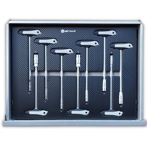 Metallo ToolCar Werkstattwagen | 8 volle Schubladen | Seitlicher Stauraum