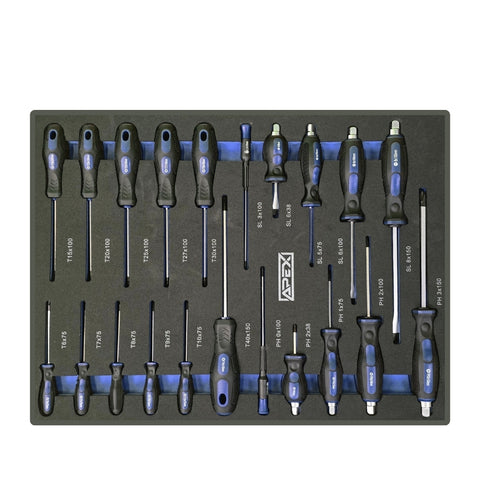 Werkstattwagen APEX ToolCar | 6 volle Schubladen mit Werkzeugen befüllt inkl. Stauraum