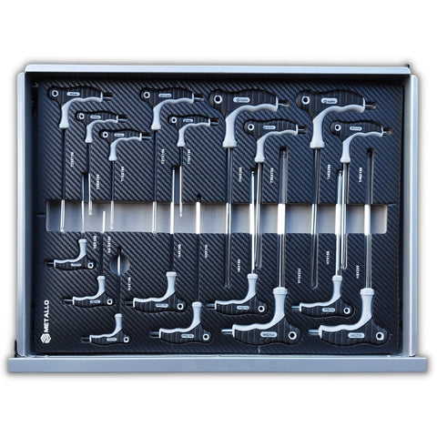 Metallo ToolCar Werkstattwagen | 8 volle Schubladen | Seitlicher Stauraum