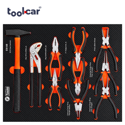 F-Tools ToolCar Werkstattwagen | 7 volle Schubladen | Seitlicher Stauraum