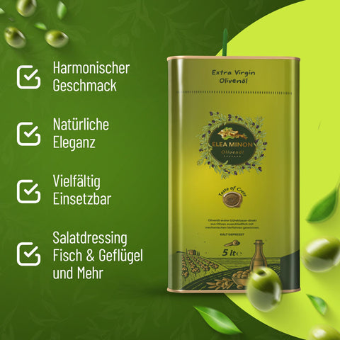 100% Bio Olivenöl Nativ Extra: Kaltgepresst, Gesund