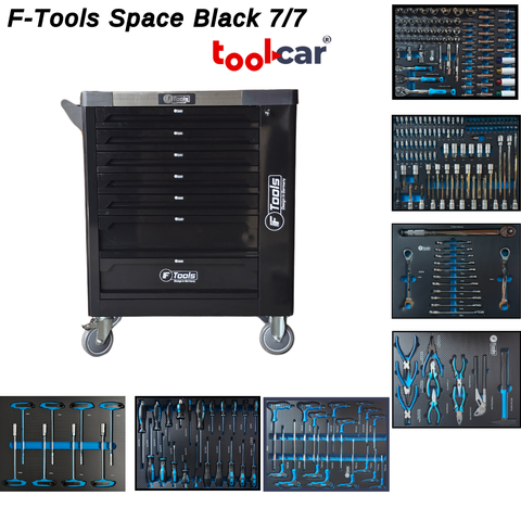 F-Tools ToolCar Werkstattwagen | 7 volle Schubladen | Seitlicher Stauraum