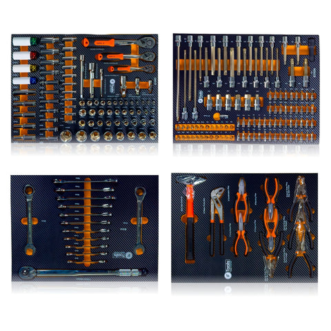 F-Tools ToolCar Werkstattwagen | 8 volle Schubladen | Seitlicher Stauraum