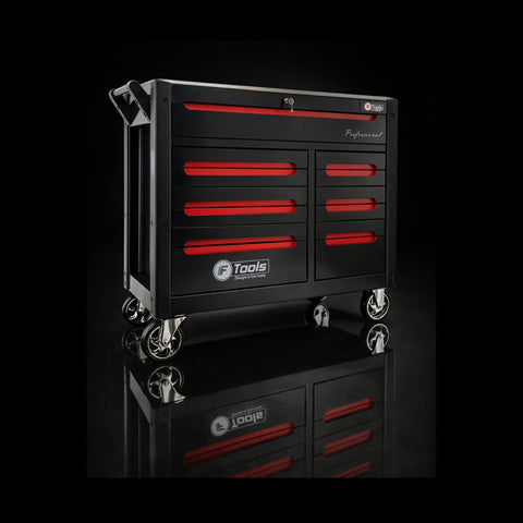 F-Tools ToolCar Werkzeugwagen Werkstattwagen | 10 volle Schubladen + 2 extra Staufächer