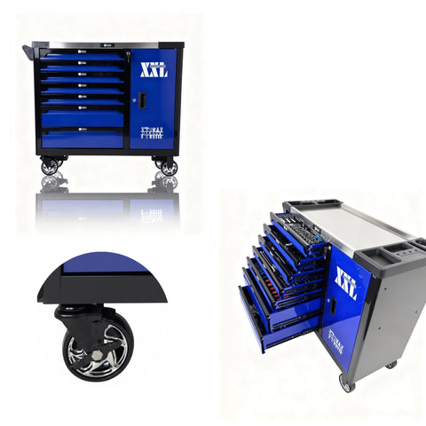 Werkstattwagen F-Tools ToolCar | 7 volle Schubladen mit Werkzeugen befüllt inkl. Stauraum