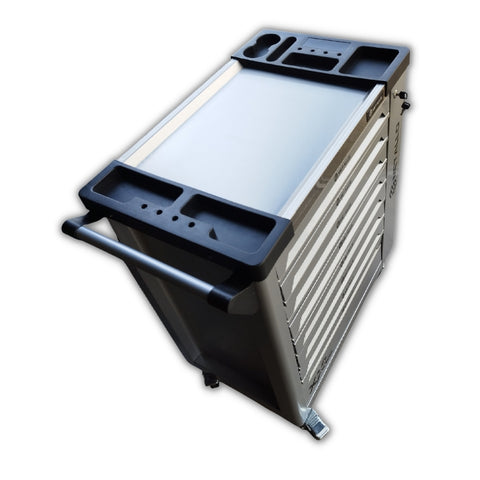 Metallo ToolCar Werkstattwagen | 8 volle Schubladen | Seitlicher Stauraum