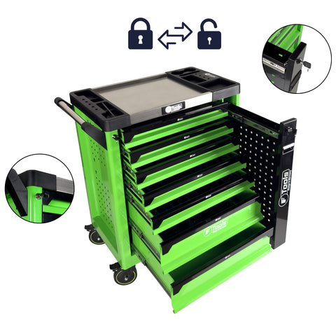 F-Tools Werkstattwagen | 6 volle Schubladen + 1 Staufach