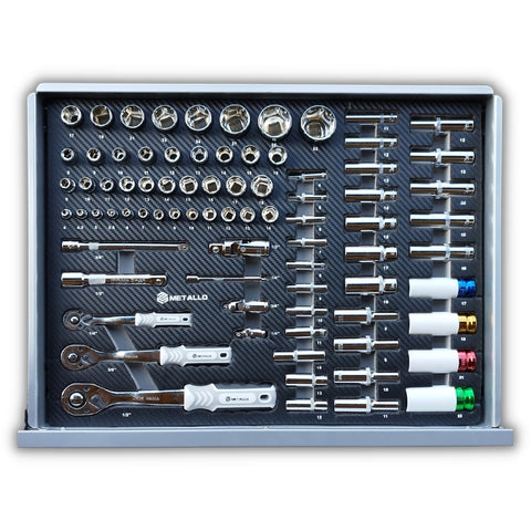 Metallo ToolCar Werkstattwagen | 8 volle Schubladen | Seitlicher Stauraum