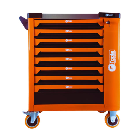 F-Tools ToolCar Werkstattwagen | 8 volle Schubladen | Seitlicher Stauraum