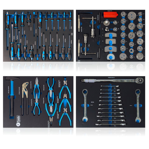 F-Tools ToolCar Werkstattwagen | 8 volle Schubladen | Seitlicher Stauraum