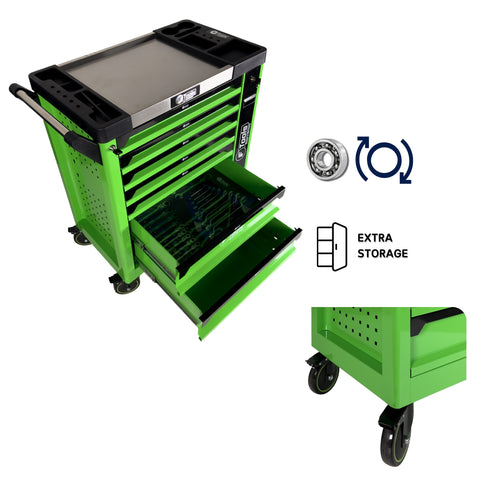 F-Tools Werkstattwagen | 6 volle Schubladen + 1 Staufach