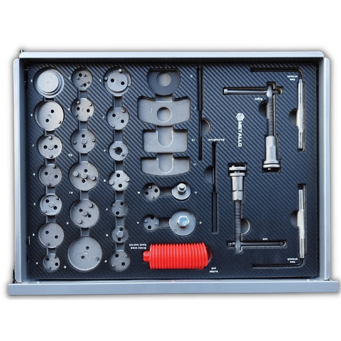 Metallo ToolCar Werkstattwagen | 8 volle Schubladen | Seitlicher Stauraum